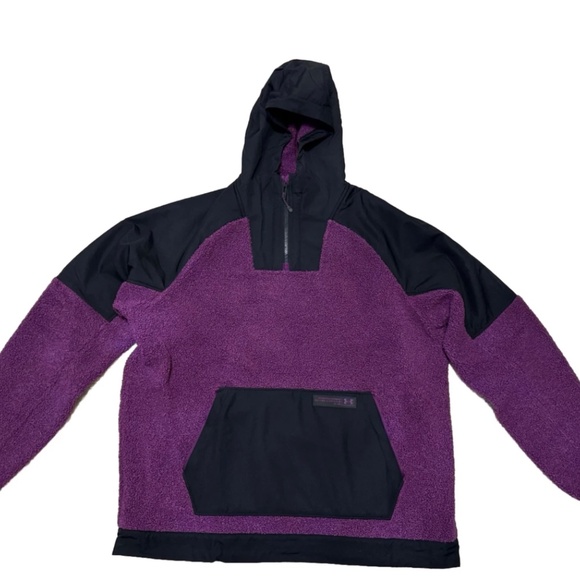 $120 Mens UA Under Armour Mission Boucle Anorak 1/4 Zip Jacket 1366094-514 US M - Picture 5 of 7